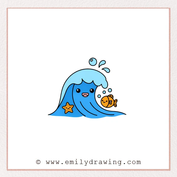 Preview of Cartoon Ocean drawing